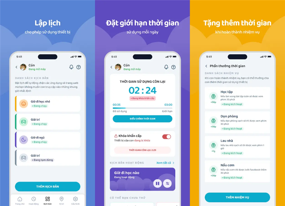 Hakinet: Giải pháp giúp bố mẹ quản lý & theo dõi thời gian biểu của con