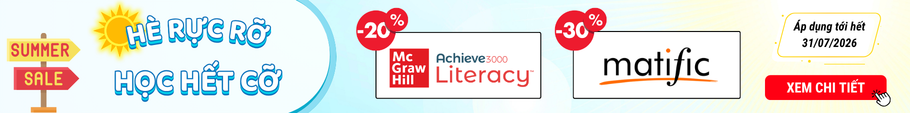 H&egrave; Rực Rỡ - Học Hết Cỡ: Nhận ngay Ưu đ&atilde;i đến 30% cho Achieve3000 & Matific
