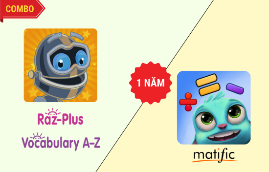 KidsAZ Reading, Vocabulary + Matific