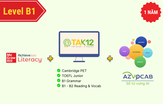 Picture of Bộ chương trình học TA cùng A3K và TAK12 level B1 01 năm